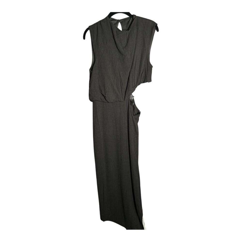 ASOS Black Sleeveless Maxi Dress Side Cutout and Zippered Back  6